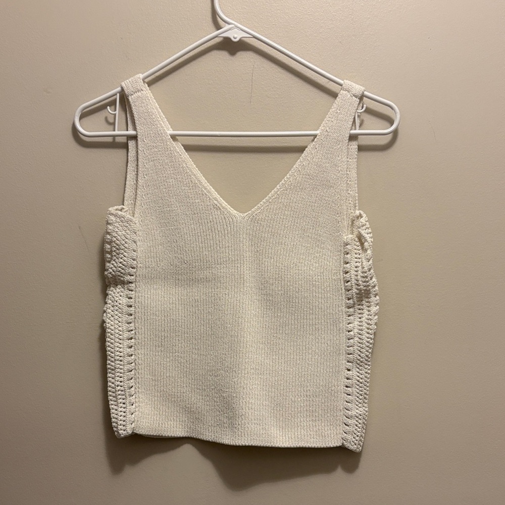 Bailey 44 Cream Crochet Tank Top